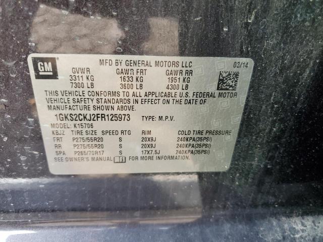 2015 GMC YUKON DENA 1GKS2CKJ2FR125973