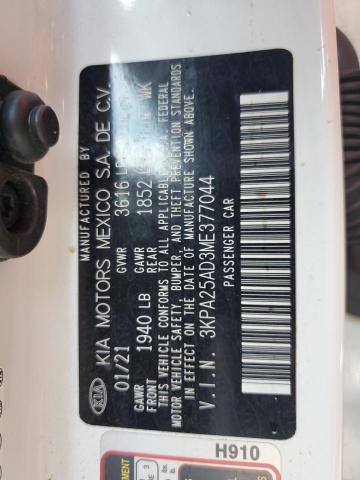 2021 KIA RIO S 3KPA25AD3ME377044