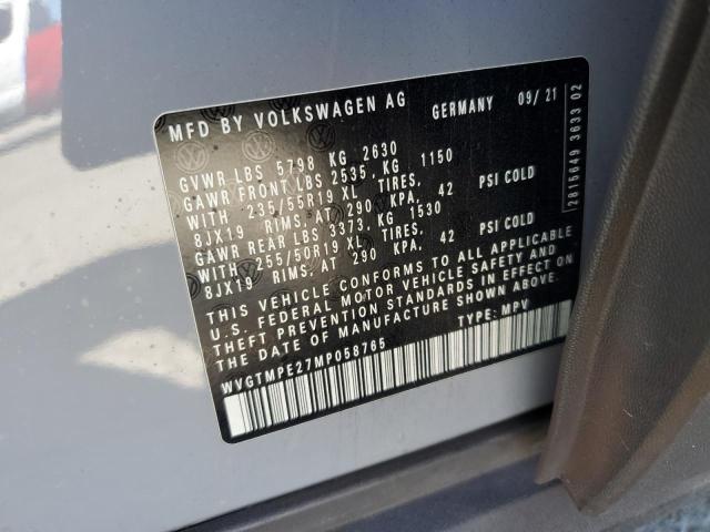 2021 VOLKSWAGEN ID.4 PRO S WVGTMPE27MP058765