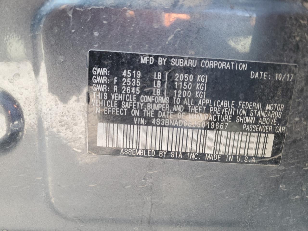 SUBARU LEGACY 2.5I PREMIUM