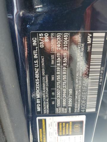 2015 MERCEDES-BENZ GL 450 4MA 4JGDF6EE1FA567369