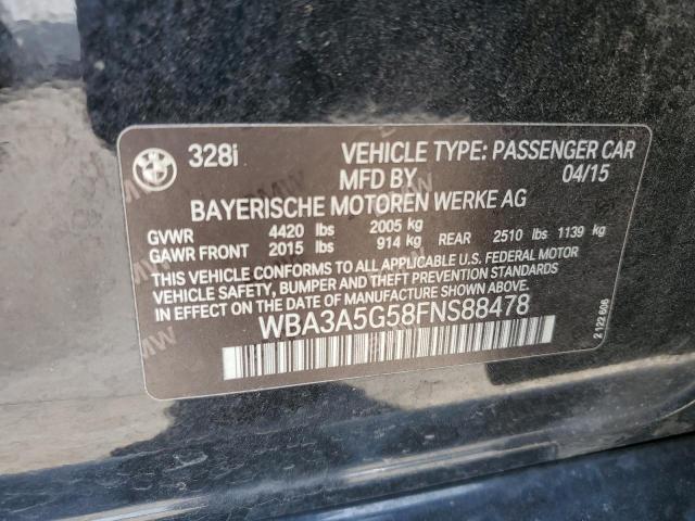 2015 BMW 328 I WBA3A5G58FNS88478