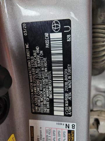 2020 TOYOTA C-HR XLE NMTKHMBX9LR111374