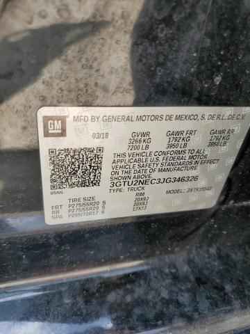 2018 GMC SIERRA K15 3GTU2NEC3JG346326