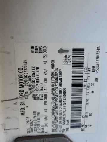2016 FORD TRANSIT CONNECT XL NM0LS7E77G1245806