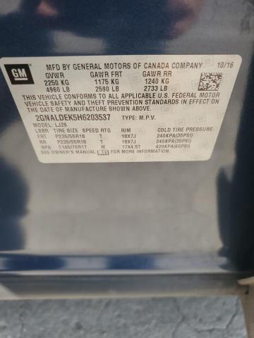 2017 CHEVROLET EQUINOX PR 2GNALDEK5H6203537