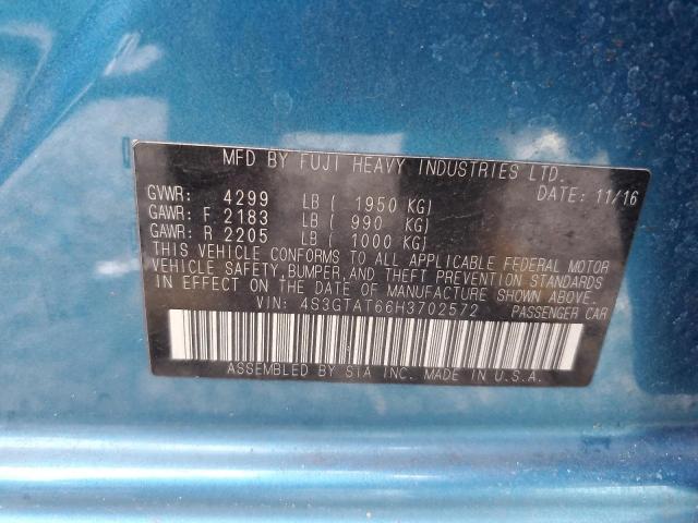 2017 SUBARU IMPREZA LI 4S3GTAT66H3702572