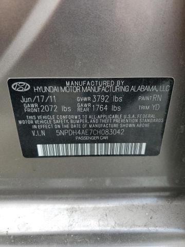 2012 HYUNDAI ELANTRA GLS - 5NPDH4AE7CH083042