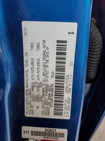 2017 TOYOTA TUNDRA CRE 5TFDW5F10HX600789