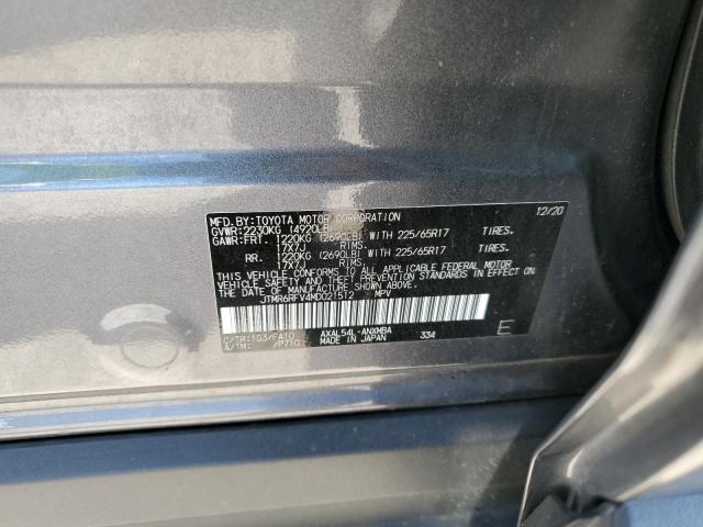 2021 TOYOTA RAV4 XLE - JTMR6RFV4MD021512