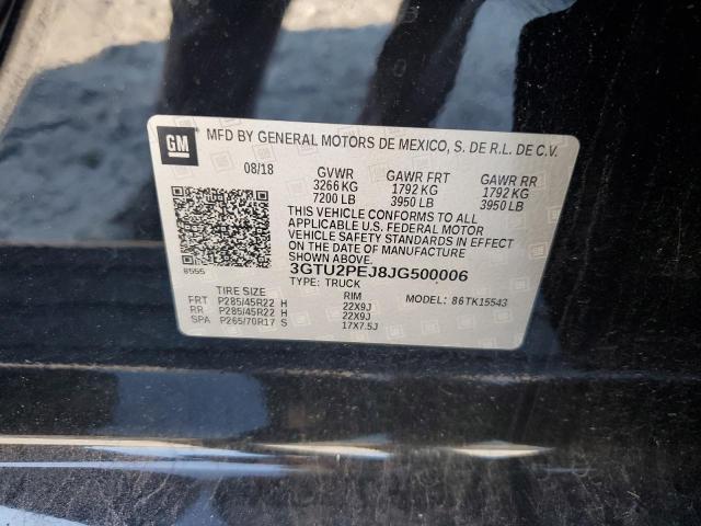 2018 GMC SIERRA K1500 DENALI 3GTU2PEJ8JG500006