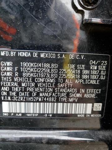 2023 HONDA HR-V SPORT 3CZRZ1H52PM744882