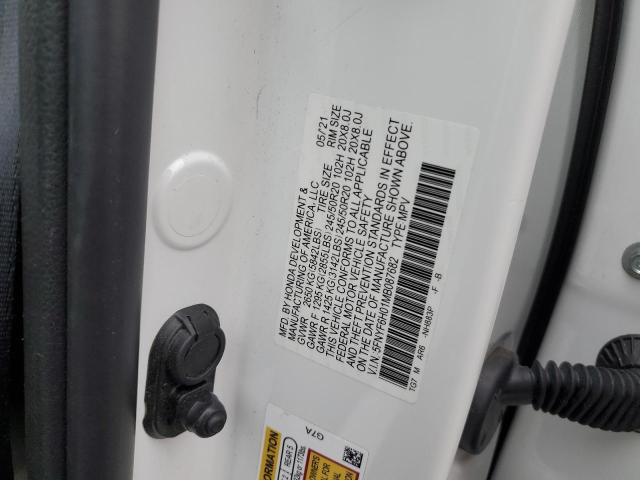 2021 HONDA PILOT ELIT 5FNYF6H01MB087682