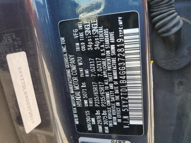2016 HYUNDAI SANTA FE S - 5XYZTDLB4GG372819
