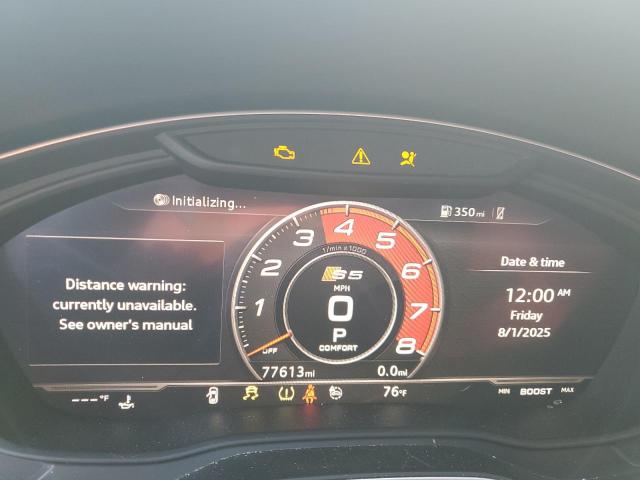 2018 AUDI S5 PRESTIG WAUC4CF57JA052496
