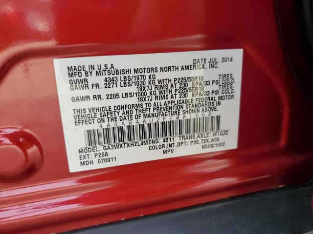 2015 MITSUBISHI OUTLANDER SPORT SE 4A4AR4AU2FE001660