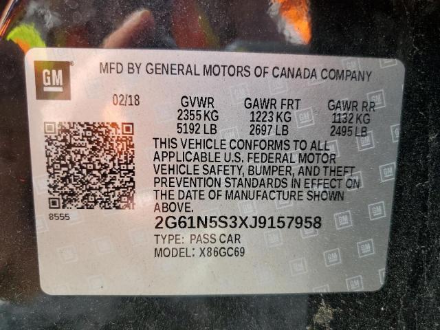 2018 CADILLAC XTS LUXURY 2G61N5S3XJ9157958