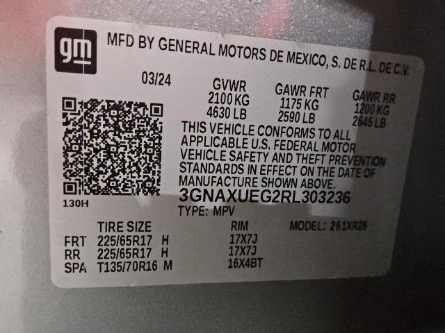 2024 CHEVROLET EQUINOX LT 3GNAXUEG2RL303236