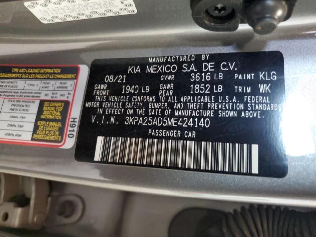 2021 KIA RIO S 3KPA25AD5ME424140