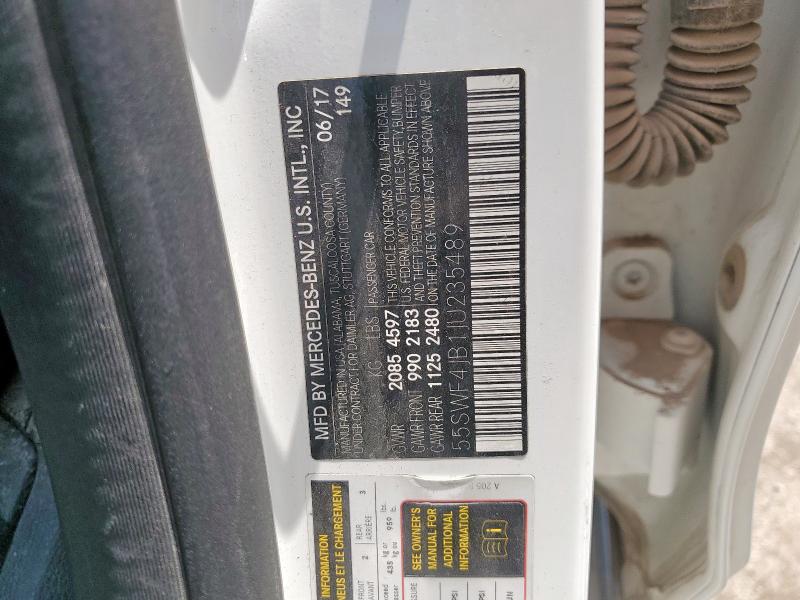 2018 MERCEDES-BENZ C 300 55SWF4JB1JU235489