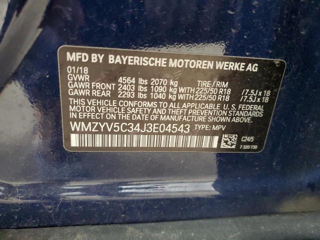 2018 MINI COOPER COU WMZYV5C34J3E04543