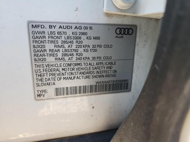 2017 AUDI Q7 PRESTIG WA1VAAF72HD000691
