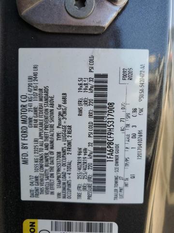 2017 FORD MUSTANG GT 1FA6P8CF9H5317008