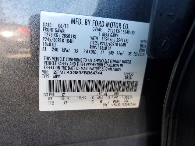 2015 FORD EDGE SE - 2FMTK3G80FBB64744
