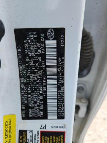 2016 TOYOTA CAMRY LE - 4T1BF1FK4GU134627