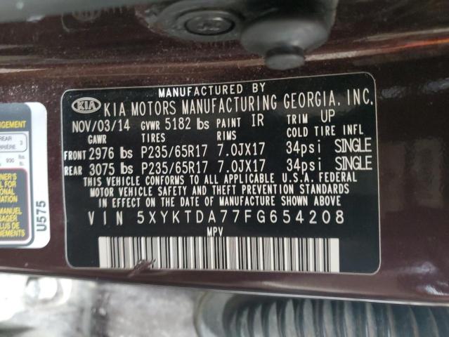 2015 KIA SORENTO LX - 5XYKTDA77FG654208