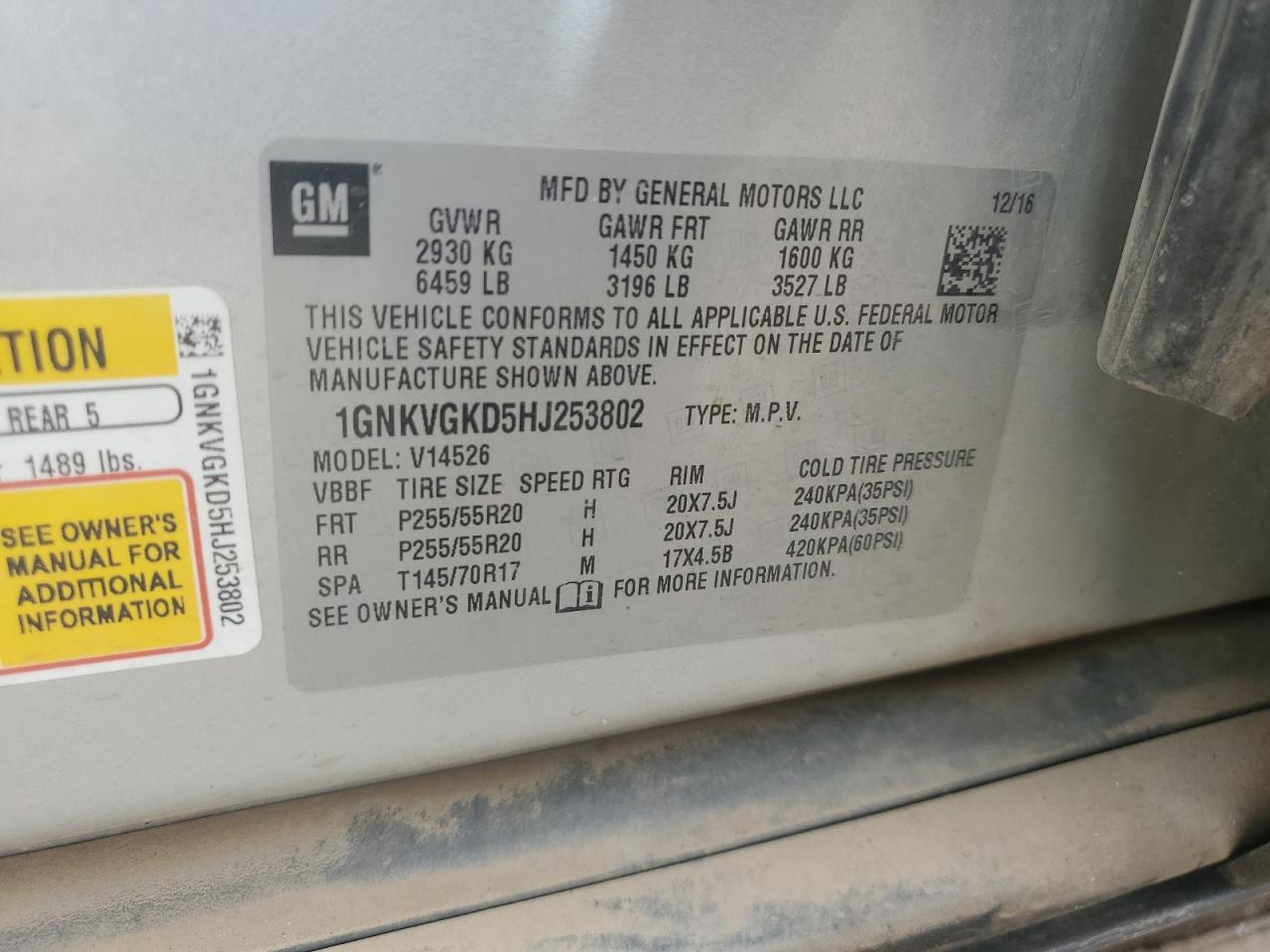 CHEVROLET TRAVERSE LT