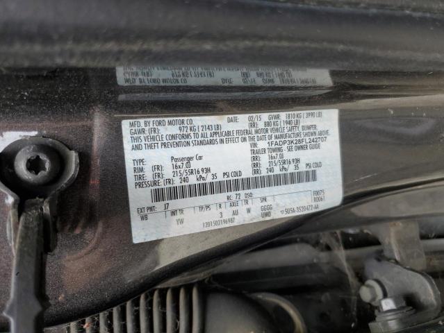 2015 FORD FOCUS SE 1FADP3K28FL242707