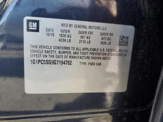 2016 CHEVROLET CRUZE LIMITED LS 1G1PC5SG9G7194762