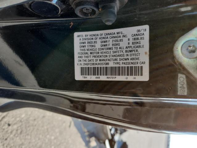 2018 HONDA CIVIC EX 2HGFC3B34JH357089