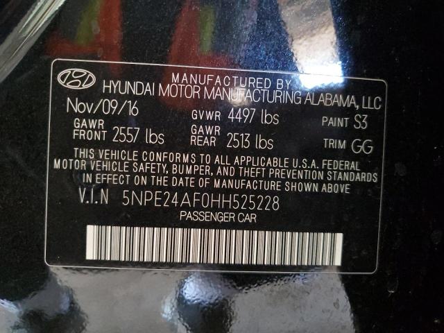 2017 HYUNDAI SONATA SE 5NPE24AF0HH525228