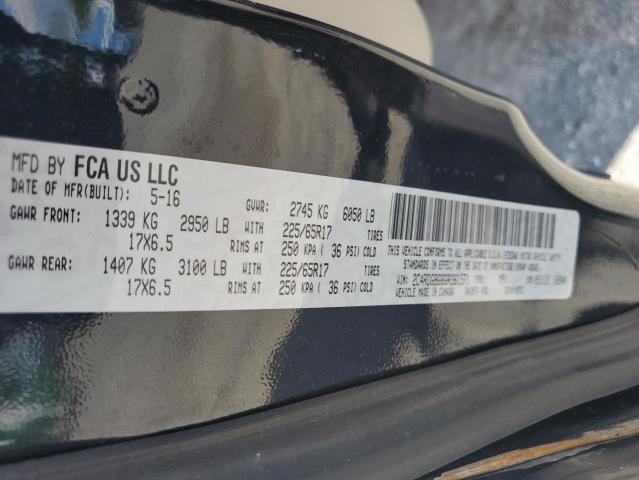 2016 DODGE GRAND CARA 2C4RDGBG6GR361571