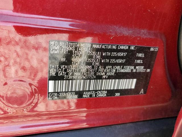 2023 TOYOTA RAV4 LE 2T3H1RFV6PW277524