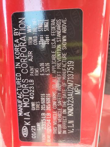 2021 KIA SOUL LX KNDJ23AU2M7137519