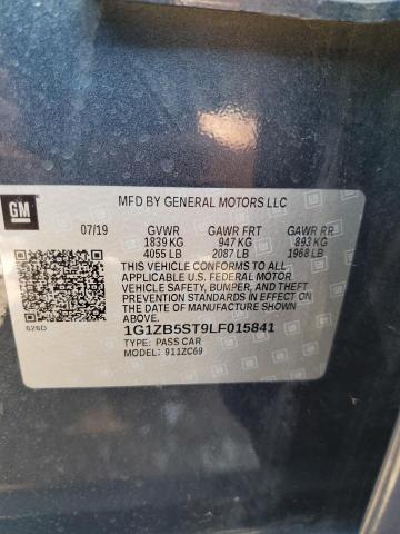 2020 CHEVROLET MALIBU LS 1G1ZB5ST9LF015841