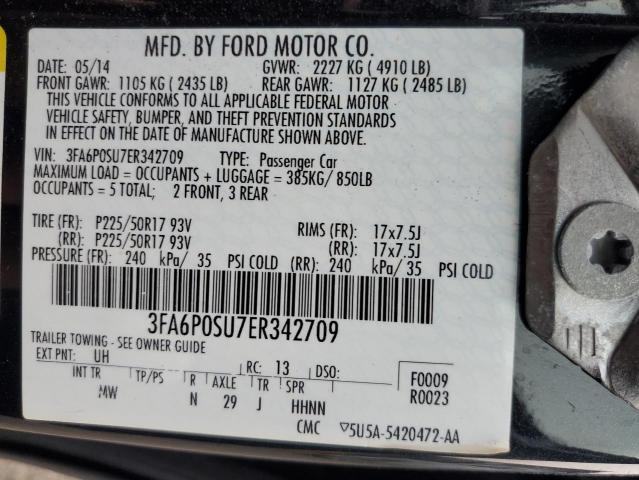 2014 FORD FUSION TIT - 3FA6P0SU7ER342709