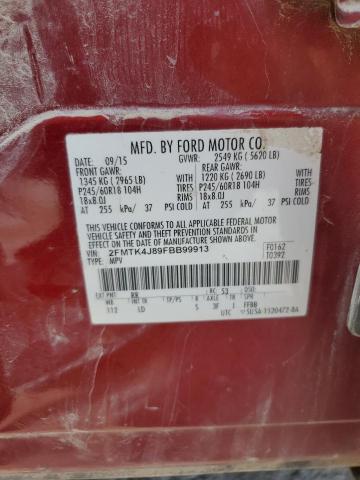 2015 FORD EDGE SEL 2FMTK4J89FBB99913