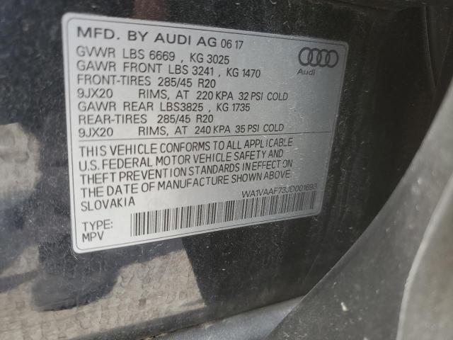 2018 AUDI Q7 PRESTIG WA1VAAF73JD001693