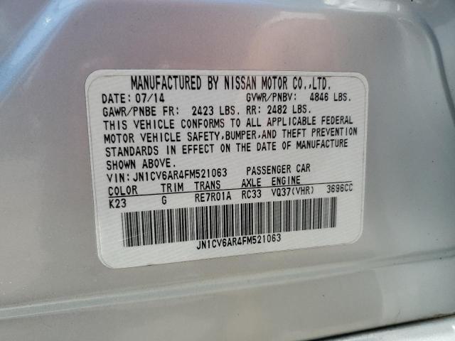 2015 INFINITI Q40 - JN1CV6AR4FM521063