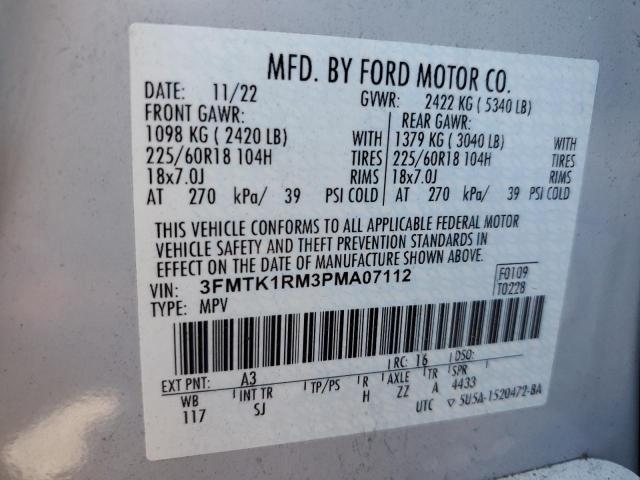 2023 FORD MUSTANG MACH-E SELECT 3FMTK1RM3PMA07112