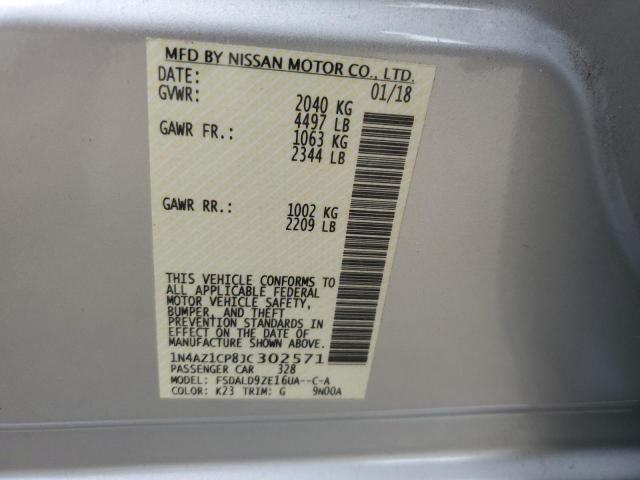 2018 NISSAN LEAF S - 1N4AZ1CP8JC302571