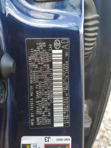 2011 TOYOTA COROLLA BA - 2T1BU4EE2BC640678