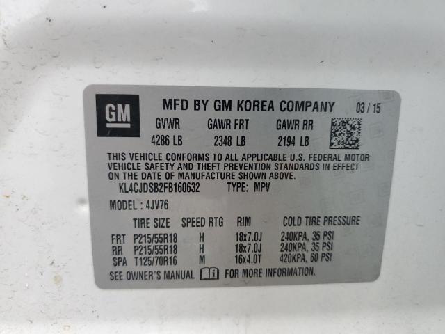 2015 BUICK ENCORE PRE KL4CJDSB2FB160632