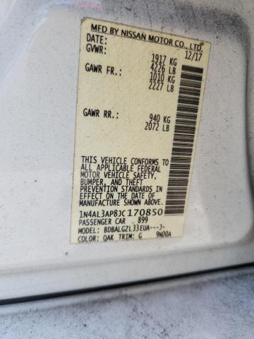2018 NISSAN ALTIMA 2.5 1N4AL3AP8JC170850