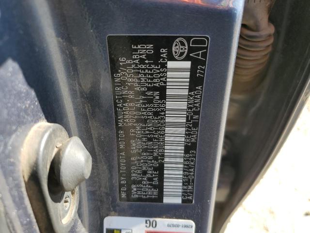 2016 TOYOTA COROLLA L #3291616253