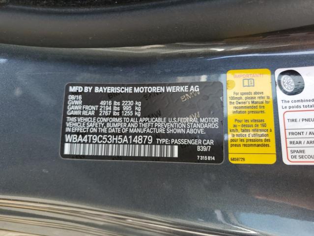 2017 BMW 440I WBA4T9C53H5A14879